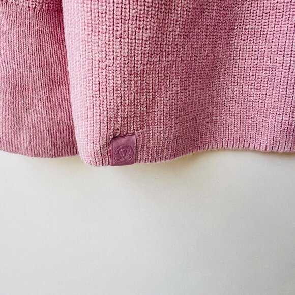 Lululemon merino wool blend ribbed sweater, pink, Size 8 D30 - Picture 7 of 7